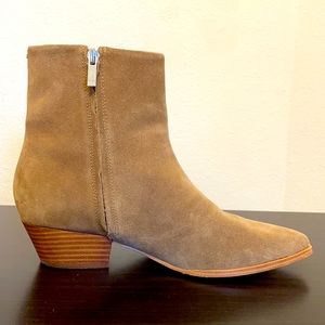 Marc Fisher ZUBIN WESTERN BOOTIE 7.5 GENUINE SUEDE